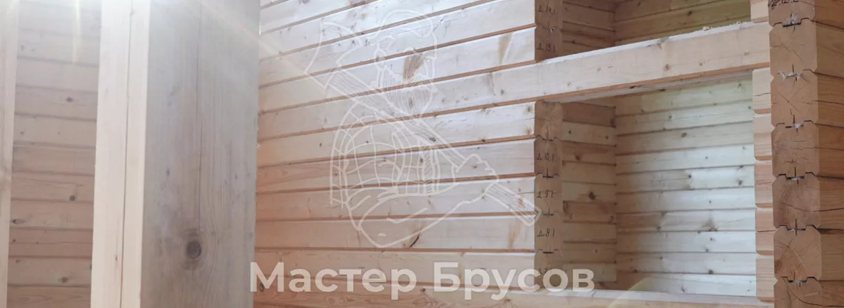 Шлифовка дома из бруса