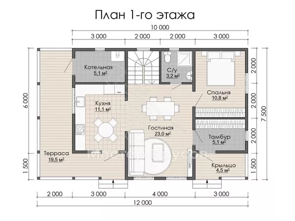 1 этаж