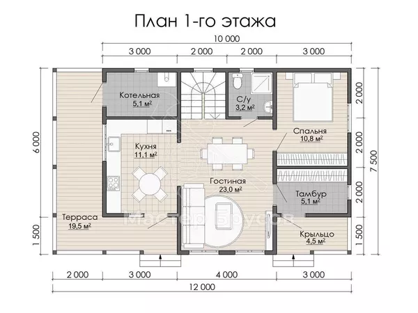 1 этаж