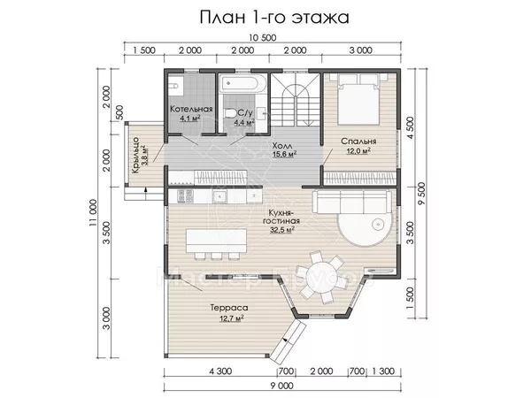1 этаж