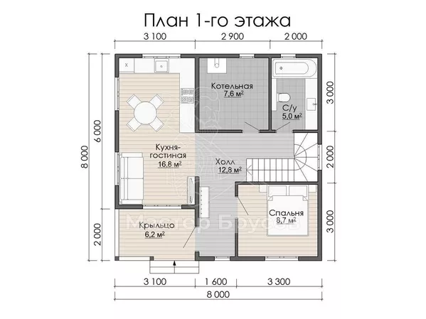 1 этаж