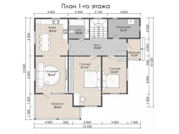 1 этаж