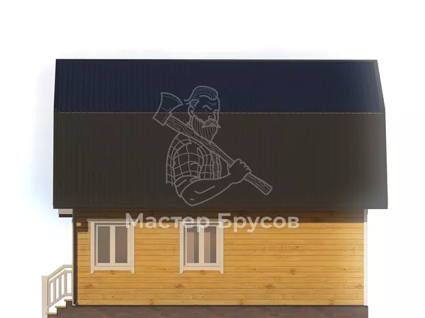Баня из бруса «» фасад 2