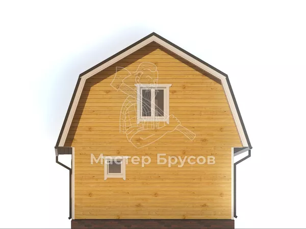 Баня из бруса «» фасад 3