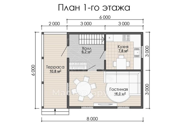 1 этаж