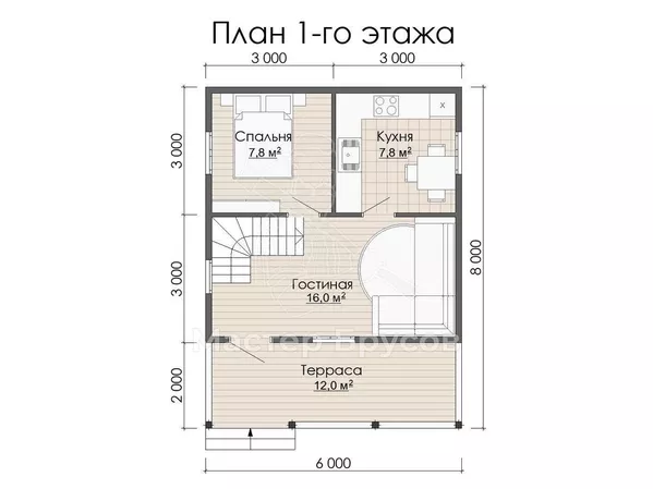 1 этаж