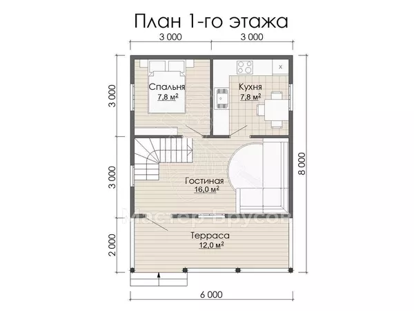 1 этаж