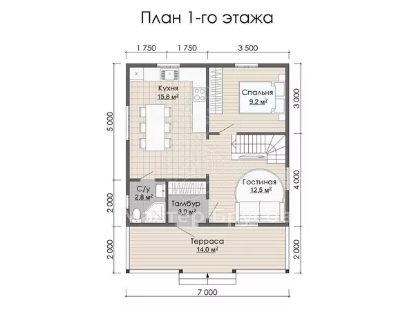 1 этаж