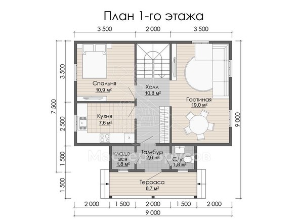 1 этаж