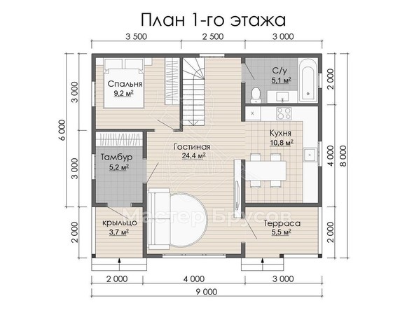 1 этаж