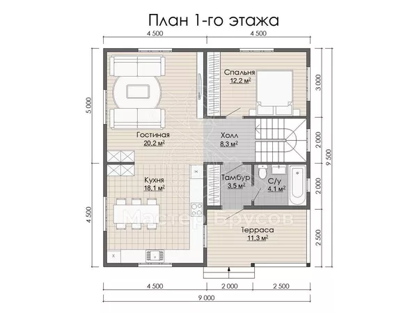 1 этаж