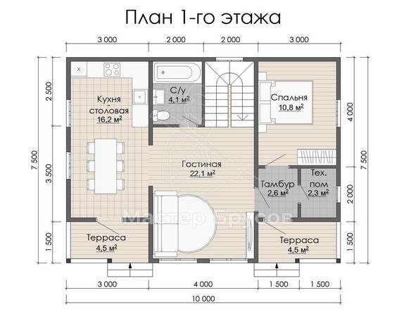 1 этаж