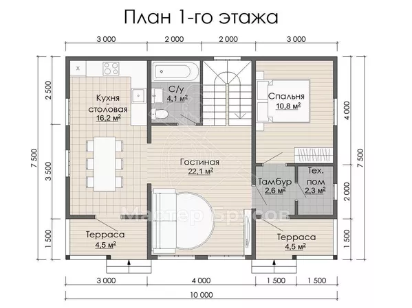 1 этаж