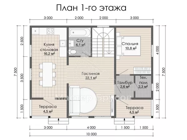 1 этаж