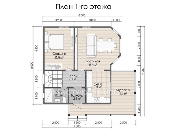 1 этаж