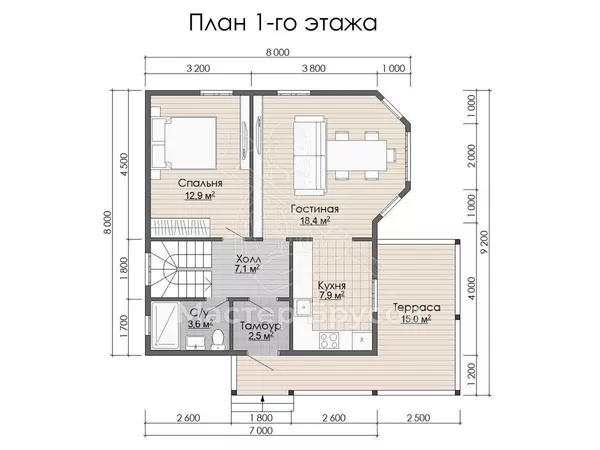 1 этаж