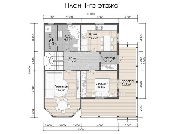 1 этаж