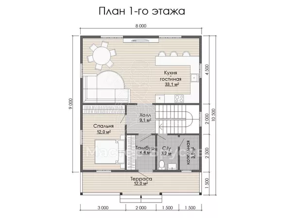 1 этаж