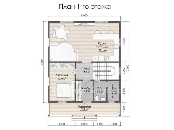 1 этаж