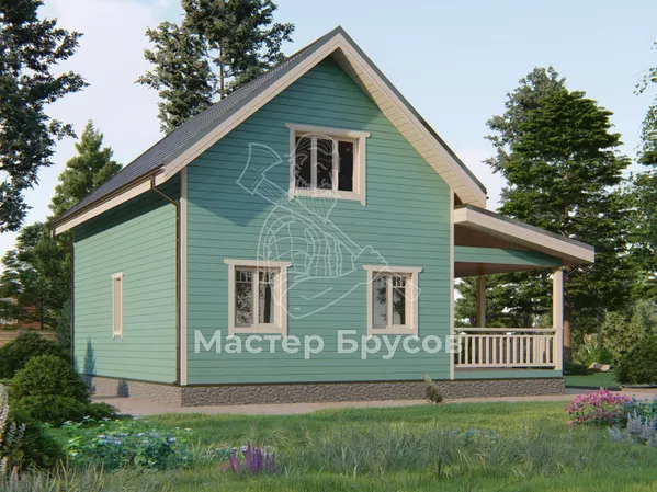 Дом из бруса в «тёплый угол» «Чехов»