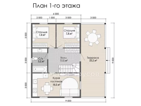 1 этаж