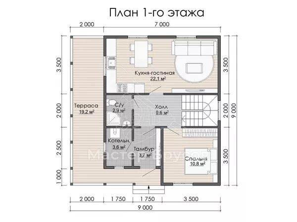 1 этаж