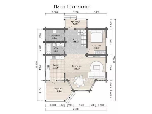 1 этаж