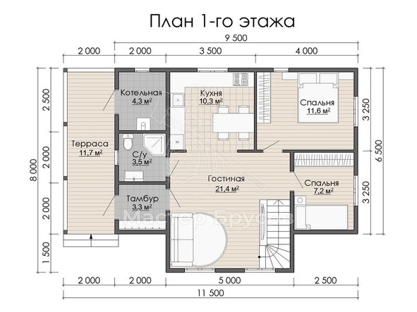 1 этаж