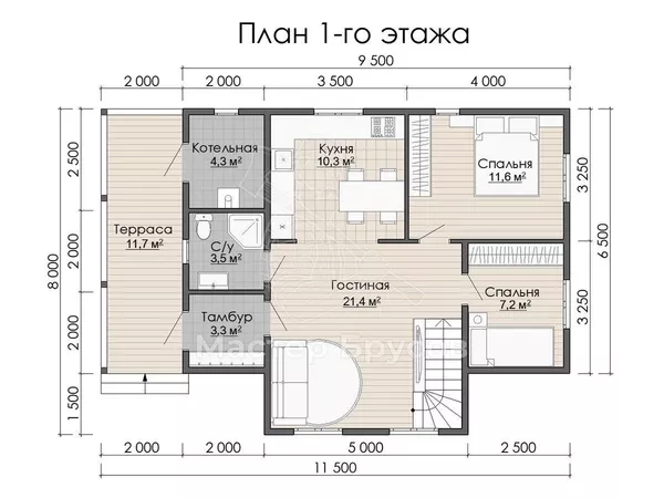 1 этаж