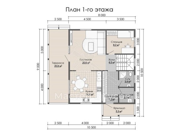 1 этаж