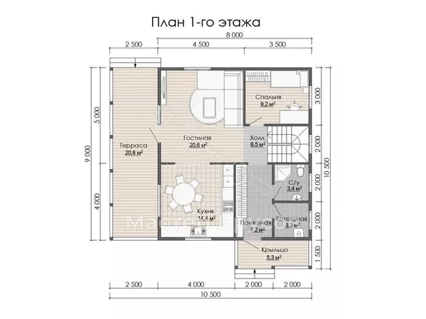 1 этаж