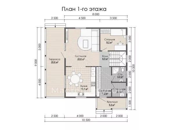 1 этаж