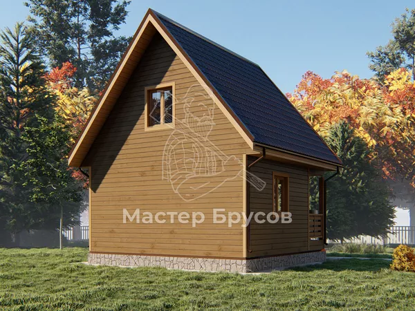 Дом из бруса в «тёплый угол» «Кострома»