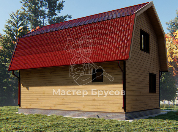 Дом из бруса в «тёплый угол» «Краснодар»