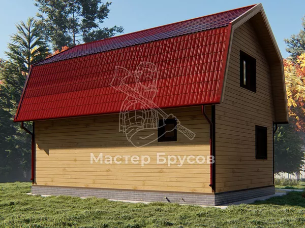 Дом из бруса в «тёплый угол» «Краснодар»