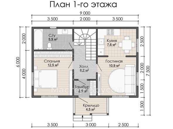 1 этаж