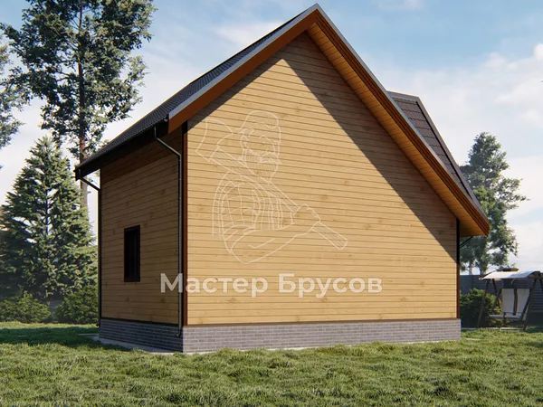 Дом из бруса в «тёплый угол» «»