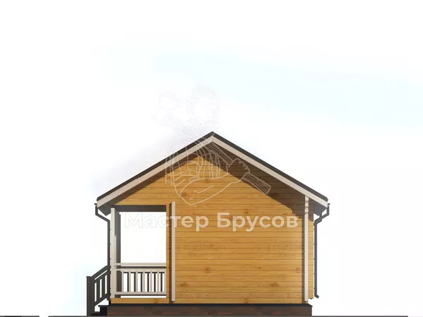 Баня из бруса «» фасад 1