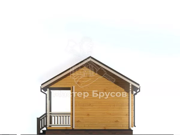 Баня из бруса «» фасад 1