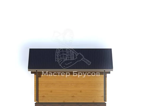 Баня из бруса «» фасад 2