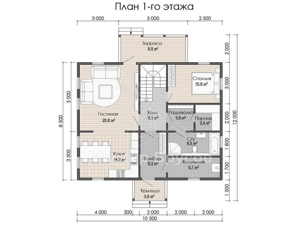 1 этаж