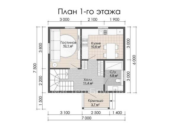 1 этаж