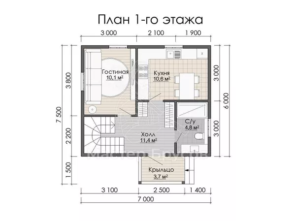 1 этаж