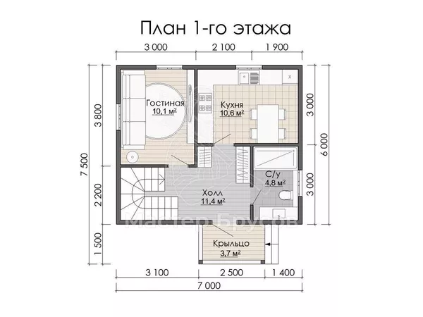 1 этаж