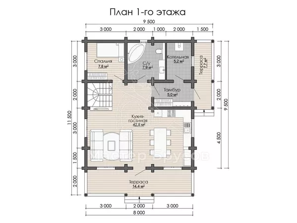 1 этаж