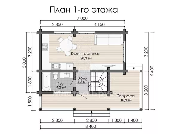 1 этаж
