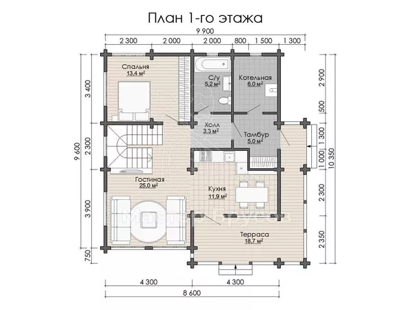 1 этаж