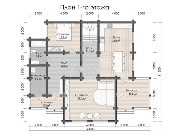 1 этаж