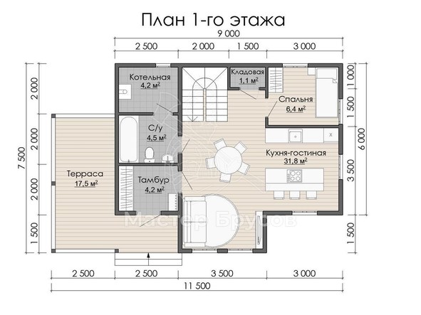 1 этаж