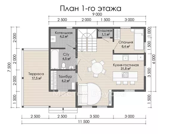 1 этаж